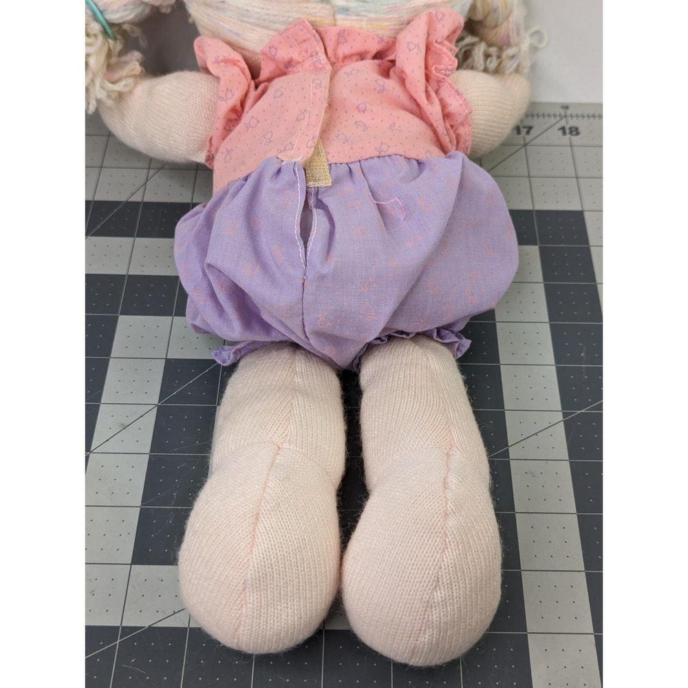 Playskool Grandmas Marshmallow Babies Doll‎ Yarn 16 Inch 1986 Stuffed Toy - Picture 6 of 12